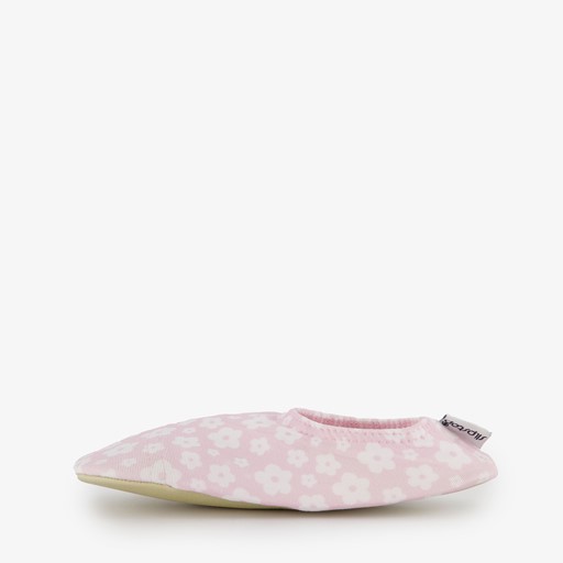 Kinder schoenen roze met bloemenprint