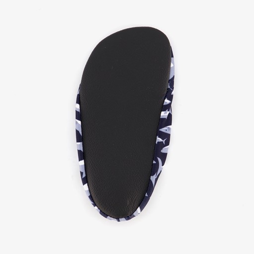 Kinder schoenen blauw met haaien