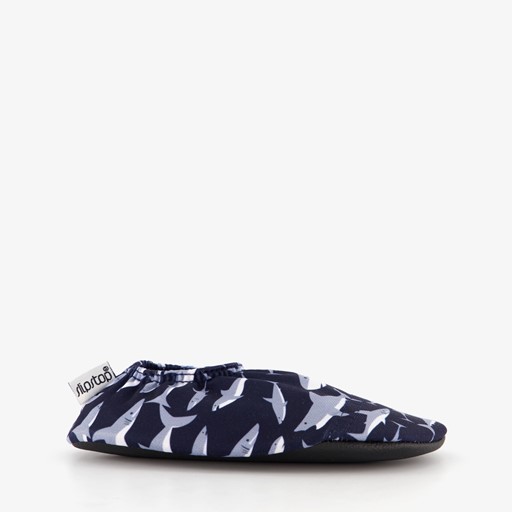 Kinder schoenen blauw met haaien