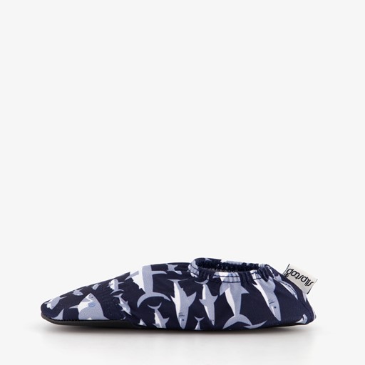 Kinder schoenen blauw met haaien
