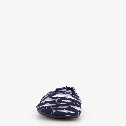 Kinder schoenen blauw met haaien