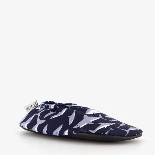 Kinder schoenen blauw met haaien