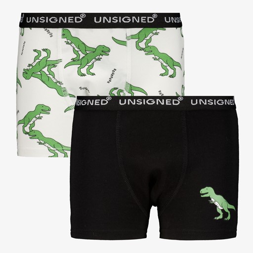2-pack jongens boxershorts T-rex