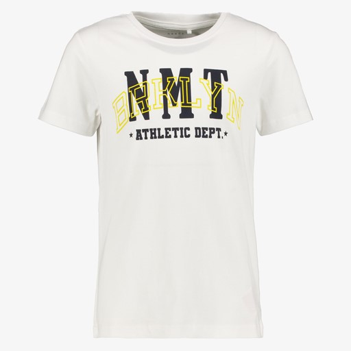 Name It jongens T-shirt met opdruk wit
