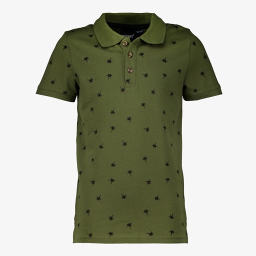 Jongens polo met palmbomen groen