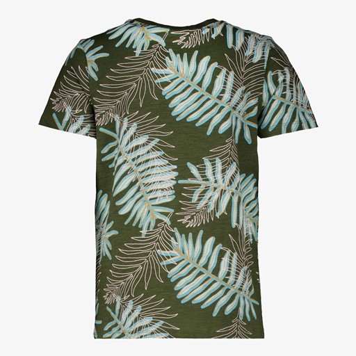 Jongens T-shirt met palmbladeren groen