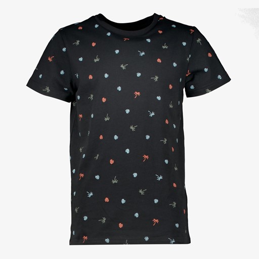 Jongens T-shirt met palmbomen zwart