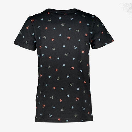 Jongens T-shirt met palmbomen zwart