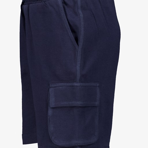 Jongens cargo sweat short donkerblauw