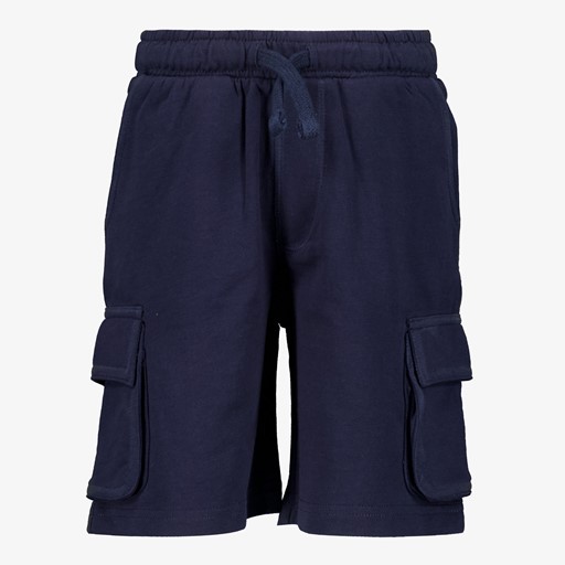 Jongens cargo sweat short donkerblauw