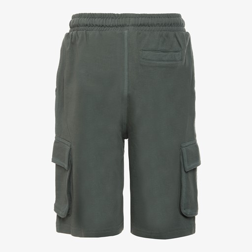Jongens cargo sweat short donkergroen
