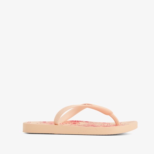 Kinder teenslippers met bloemenprint
