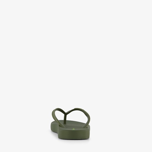 Kinder teenslippers kaki groen