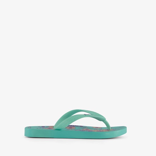 Kinder teenslippers met bloemenprint