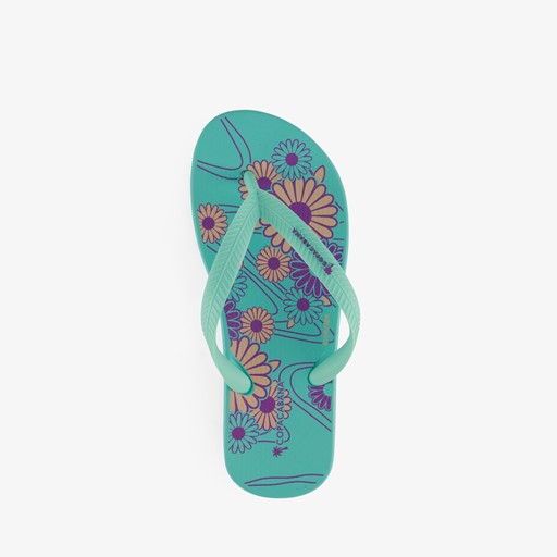 Kinder teenslippers met bloemenprint