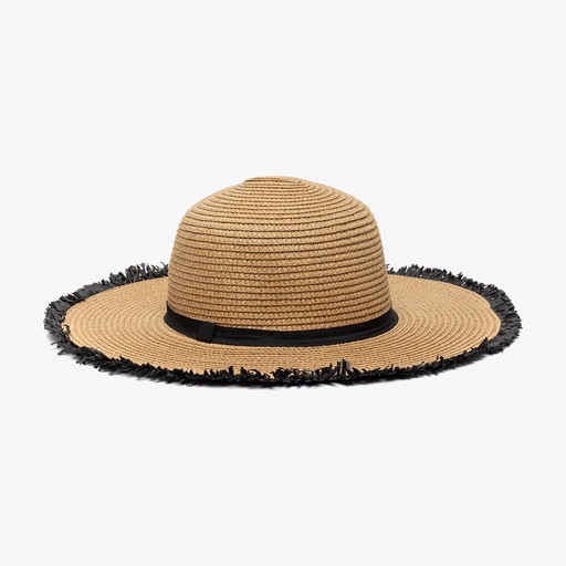 Dames strohoed bruin