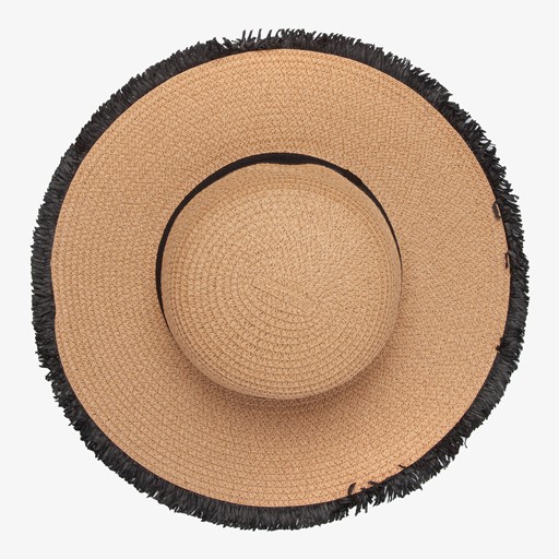 Dames strohoed bruin