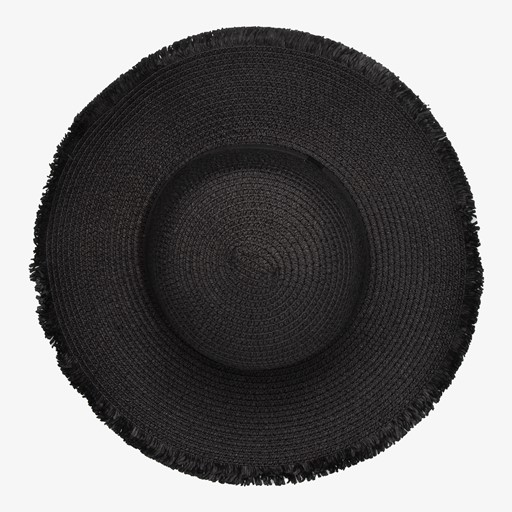 Dames strohoed zwart