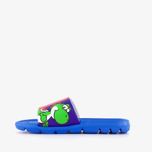 Super Mario kinder badslippers blauw