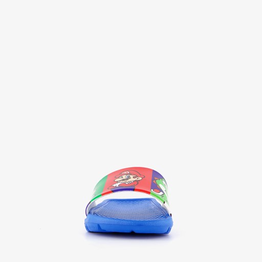 Super Mario kinder badslippers blauw