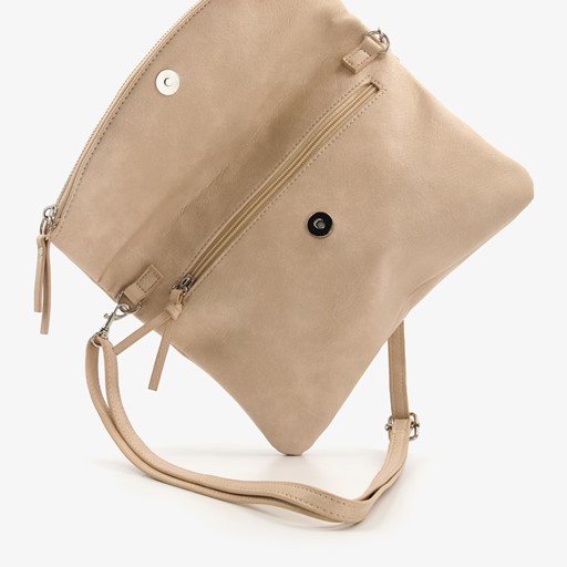 Dames schoudertassen beige