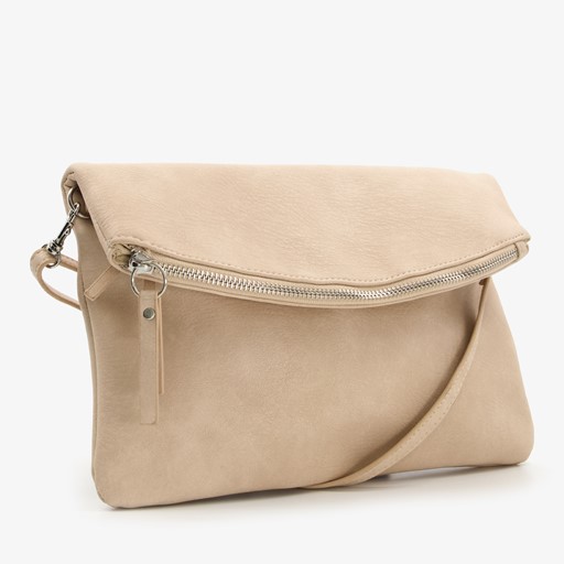 Dames schoudertassen beige
