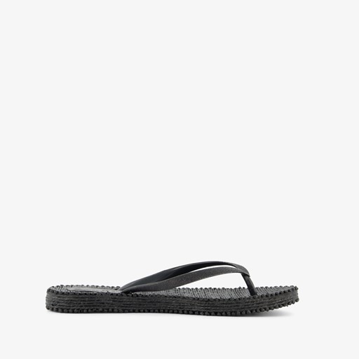 Dames teenslippers zwart