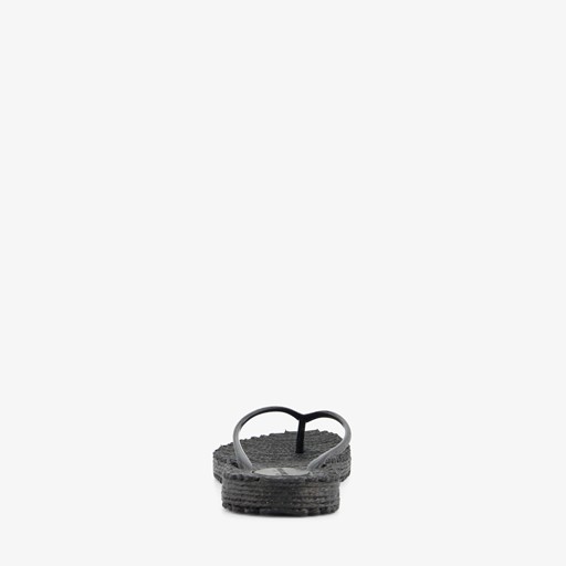 Dames teenslippers zwart