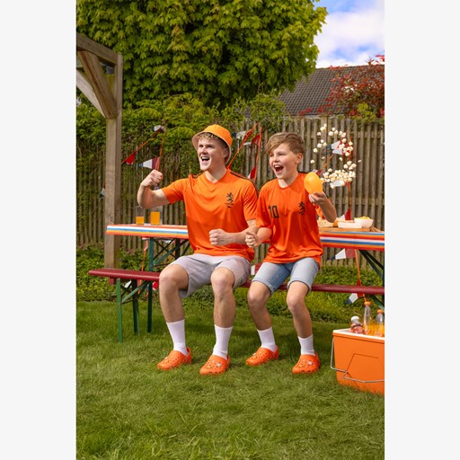 Heren voetbal T-shirt oranje