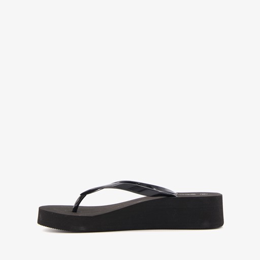 Dames teenslippers met dikke zolen