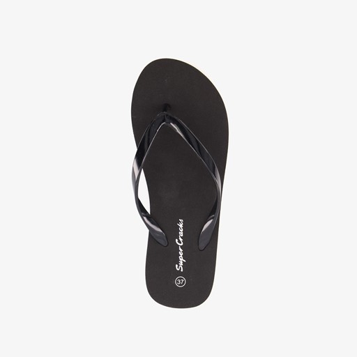 Dames teenslippers met dikke zolen