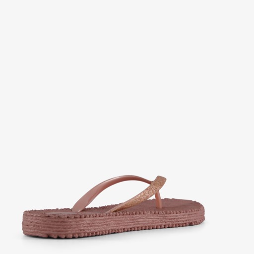 Dames teenslippers roze