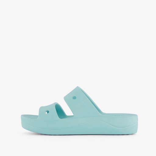 Baya Platform dames slippers blauw