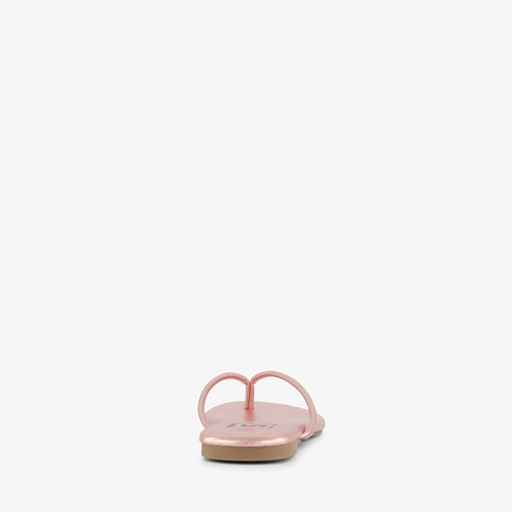 Dames teenslippers rosé goud