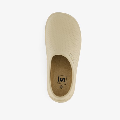 Dames klompen beige