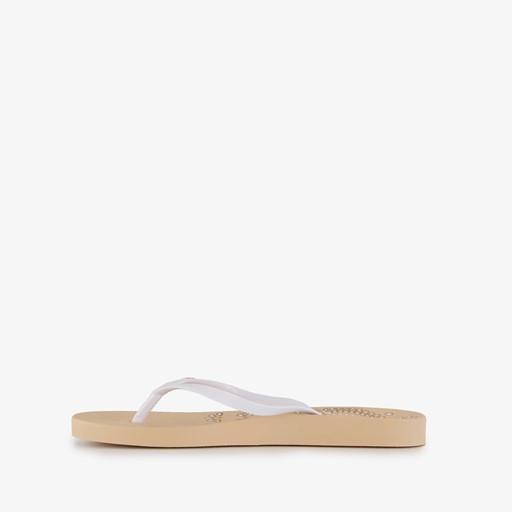 Dames teenslippers beige