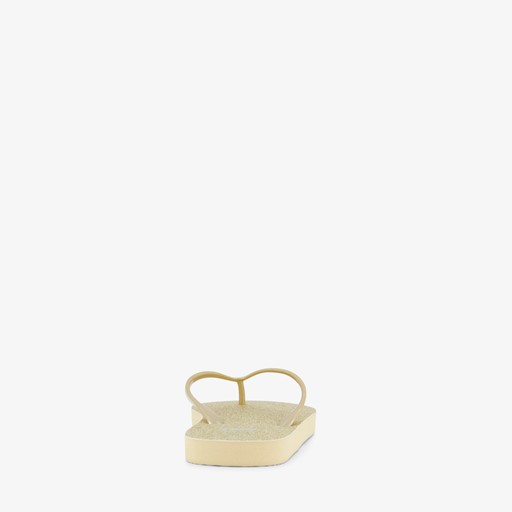 Dames teenslippers goud