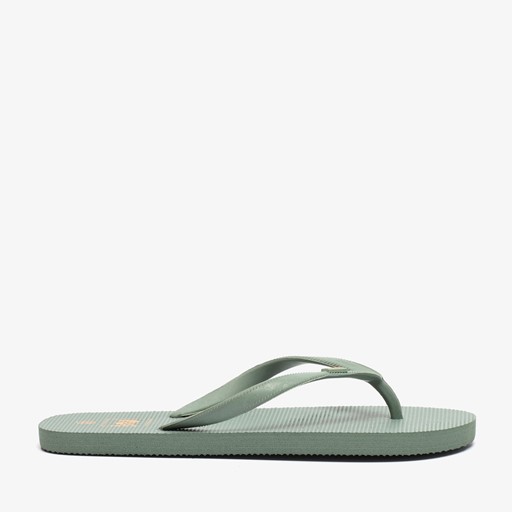 Dames teenslippers donkergroen