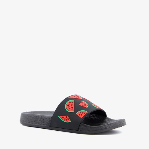 Dames badslippers met watermeloenen