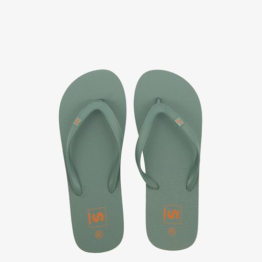 Dames teenslippers donkergroen