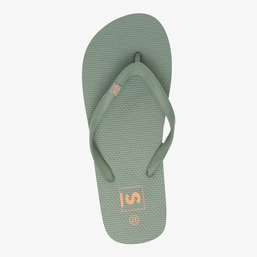 Dames teenslippers donkergroen