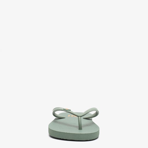 Dames teenslippers donkergroen