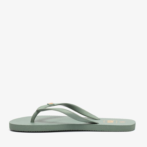 Dames teenslippers donkergroen