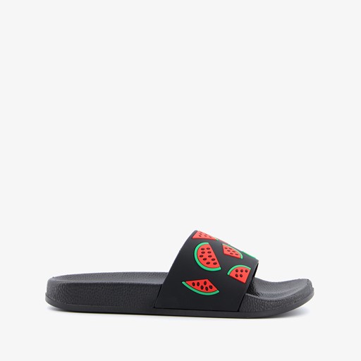 Dames badslippers met watermeloenen