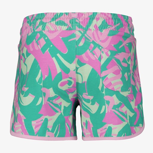 Meisjes sweatshort roze mintgroen
