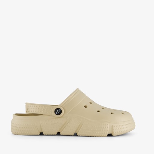Heren klompen beige
