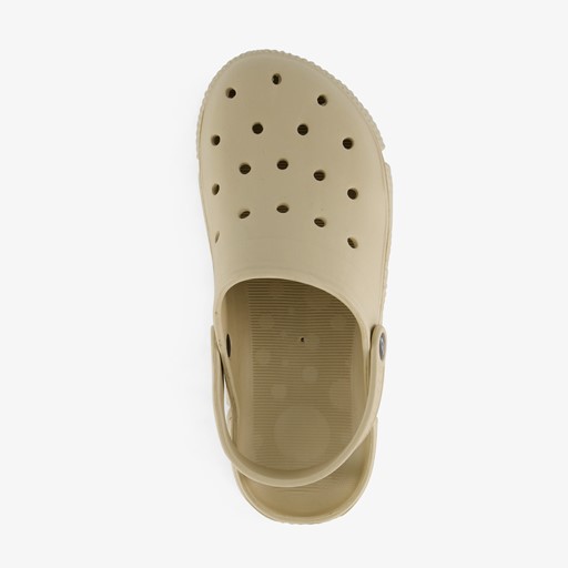 Heren klompen beige
