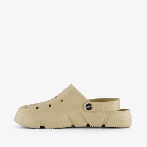 Heren klompen beige