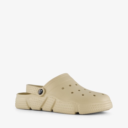 Heren klompen beige