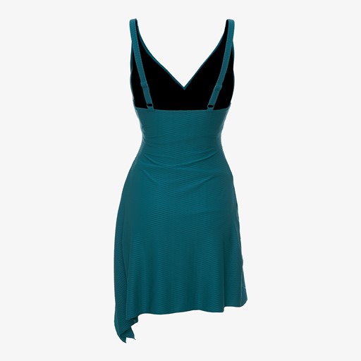 Voorgevormd dames badpakjurk petrol